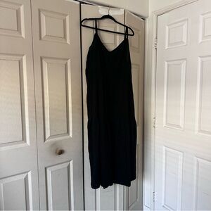 Old Navy Black Midi Dress